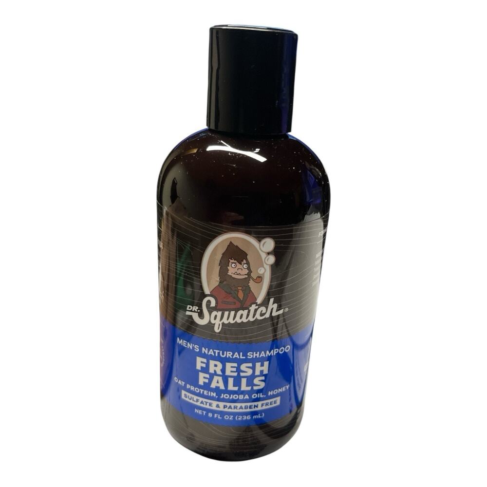 Dr. Squatch Fresh Falls Men’s Natural Shampoo 8oz – Made in USA – NEW/SEALED